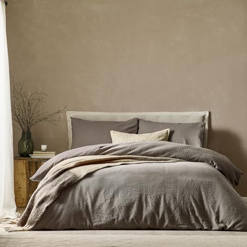 Yard Malton Stripe Bettwäsche-Set aus 100% Baumwolle – Maulwurf – Super King