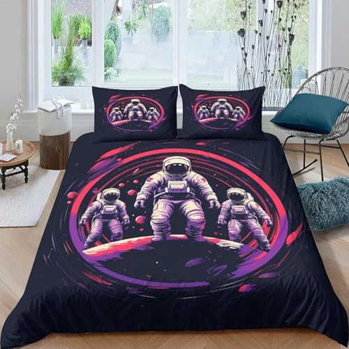 Bettwäsche 260X230 cm 3D Astronauten-Weltraum Bettbezug Set Für Jungen Mädchen Teens Kinderbettwäsche Mikrofaser Weiche Luxus Bettwaren Raumdekor 3-Teiliges +2 Kissenbezug 80X80-89047203516025 Bettwäsche 260X230 cm 3D Astronauten-Weltraum Bettbezug Set Für Jungen Mädchen Teens Kinderbettwäsche Mikrofaser Weiche Luxus Bettwaren Raumdekor 3-Teiliges +2 Kissenbezug 80X80-89047203516025