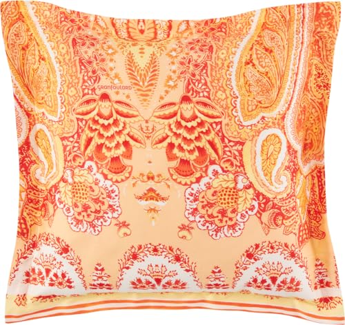  MERGELLINA Kissenhülle zu Bettwäsche aus 100% Baumwollsatin in der Farbe Orange O1, Maße: 65x65 cm   9328876