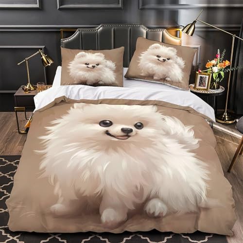 VOXYTMLWG Cyber Katze Hautfreundlich 3D-gedrucktes Bettwäsche 3 Stück Futur Digital Bettbezug mit Reißverschluss Bequem for Erwachsene,Kinder,Männer ,Fans Single?135x200cm?