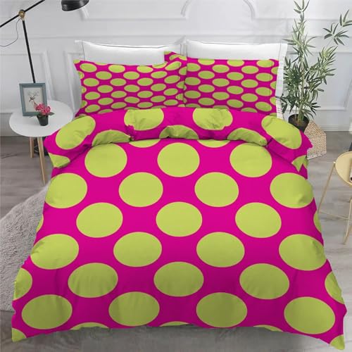 Bettwäsche 140x200 Punkte Microfaser BettwäSche-Sets mit ReißVerschluss, Gelb Hautfreundlich Bettwaren, Bedding EnthäLt 1 Bettbezug und 2 Kissenbezug 80x80 Bettwäsche 140x200 Punkte Microfaser BettwäSche-Sets mit ReißVerschluss, Gelb Hautfreundlich Bettwaren, Bedding EnthäLt 1 Bettbezug und 2 Kissenbezug 80x80