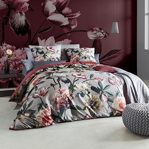 fleuresse Mako-Satin Bettwäsche Bed Art S Stockport rosa 1 Bettbezug 135 x 200 cm + 1 Kissenbezug 80 x 80 cm
