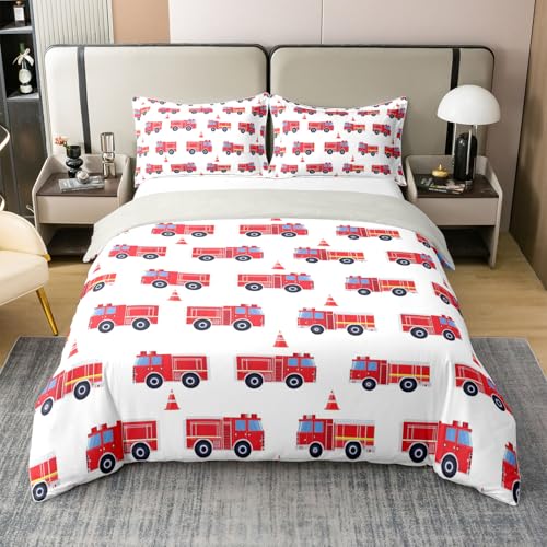 Homewish Cartoon Feuerwehr Baumwolle Bettwäscheset 135x200cm Rote Feuerwehrleute Auto bettbezug für Kinder Feuerwehr Teenager Bettwäsche für Männer Jungen Weiß bettset weich raumdekor Homewish Cartoon Feuerwehr Baumwolle Bettwäscheset 135x200cm Rote Feuerwehrleute Auto bettbezug für Kinder Feuerwehr Teenager Bettwäsche für Männer Jungen Weiß bettset weich raumdekor