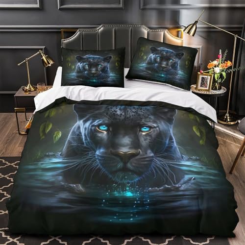 Blau Schmetterling Hautfreundlich 3D-gedrucktes Bettwäsche 3 Stück Blütenmuster Bettbezug mit Reißverschluss Bequem Pflegeleicht Schlafkomfort for Erwachsene,Kinder,Männer ,Fans Single?140x200cm?