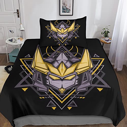 ELGISI Cyberpunk 3D Bettwäsche Set 3teilig Mit Reißverschluss Weiche Und Angenehme Schlafkomfort Microfaser Transformers Bettbezug Mit Kissenbezug 3D Drucken Single?135x200cm? ELGISI Cyberpunk 3D Bettwäsche Set 3teilig Mit Reißverschluss Weiche Und Angenehme Schlafkomfort Microfaser Transformers Bettbezug Mit Kissenbezug 3D Drucken Single?135x200cm?