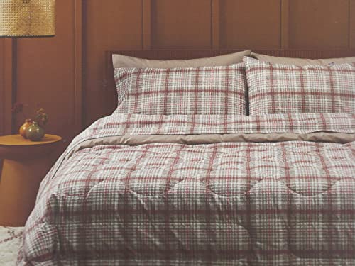 Zucchi Bettwäsche-Set für Einzelbett mit Doppelbett-Kissenbezügen , 100 % reine Baumwolle, Spannbettlaken + 2 Kissenbezüge Silas M1