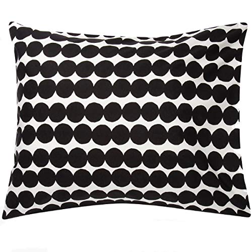 Marimekko - Kopfkissenbezug, Kissenbezug - Räsymatto - Baumwolle - schwarz/weiß - 80 x 80 cm