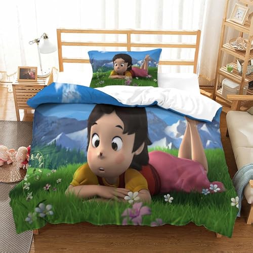 Rochile Heidi Bettbezug Bettwäsche-Sets Kinderbettwäsche Reißverschluss Mit Kissenbezug Betten Set Für Jungen Und Mädchen, Kinder Single?135x200cm?
