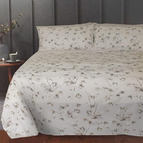 Zucchi - Bettwäsche-Set für Maxi und 2 Kissenbezüge, Iole 4 m, Doppelbett aus reiner Baumwolle, hergestellt in Italien