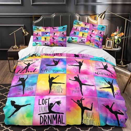 VOXYTMLWG Halloween Katze 3D-gedrucktes 3 Stück Schwarz and Weiß Bettbezug Bettwäsche mit Reißverschluss Bequem Pflegeleicht for Erwachsene,Kinder,Männer ,Fans Single?140x200cm?