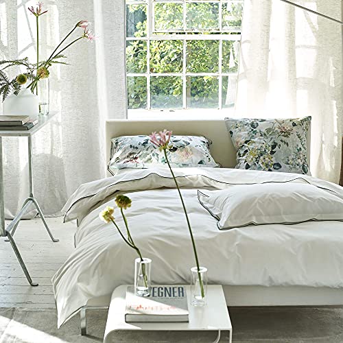 Astor Forest Sage Bettbezug aus Baumwollperkal, 240 x 220 cm, Smaragdgrün