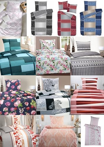 MB Warenhandel24 Bettwäsche Winter Biber Baumwolle attraktive Designs 135x200 + 80x80 cm 2-4 TLG teilig (Geblümt, 2X ca. 135x200 cm + ca. 2X 80x80 cm) MB Warenhandel24 Bettwäsche Winter Biber Baumwolle attraktive Designs 135x200 + 80x80 cm 2-4 TLG teilig (Geblümt, 2X ca. 135x200 cm + ca. 2X 80x80 cm)