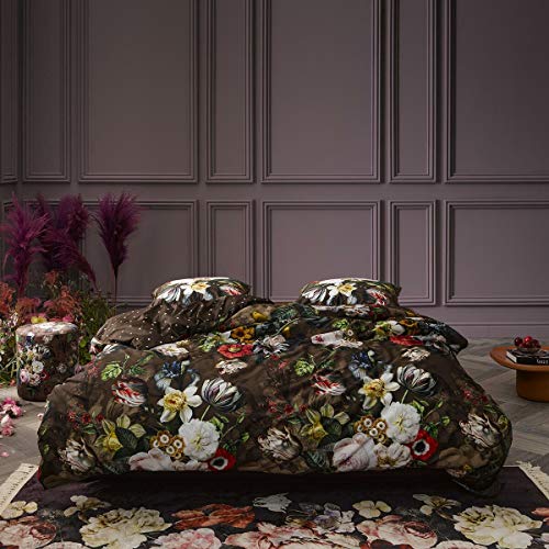 ESSENZA Mako-Satin Bettwäsche Giselle Chocolate 1 Bettbezug 155 x 220 cm + 1 Kissenbezug 80 x 80 cm