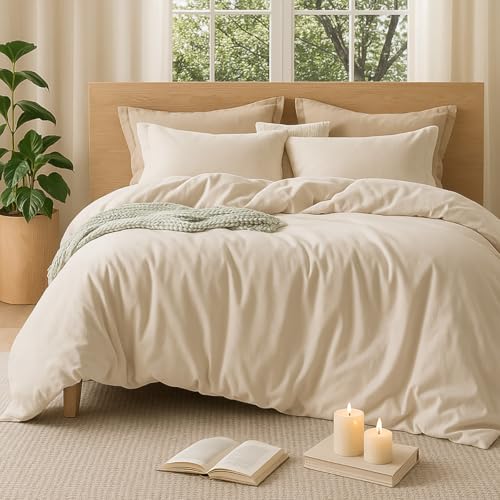 Sedefen Bettwäsche 220x240 Beige,Oeko TEX zertifizierte Bettwäsche Set,Baumwollbettwäsche Reißverschluss 2 Kissenbezug 80x80 Sedefen Bettwäsche 220x240 Beige,Oeko TEX zertifizierte Bettwäsche Set,Baumwollbettwäsche Reißverschluss 2 Kissenbezug 80x80