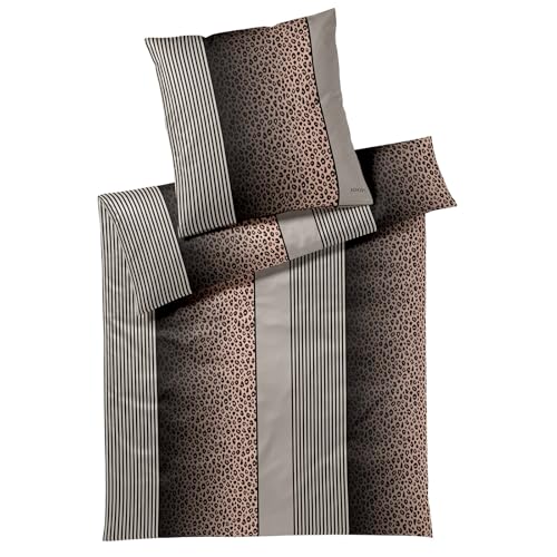 Joop! Bettwäsche Leo 4112 Taupe - 09 80x80 cm - 155x200 cm