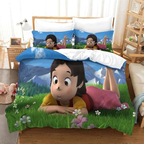 Rochile Heidi Bettbezug Bettwäsche-Sets Kinderbettwäsche Reißverschluss Mit Kissenbezug Betten Set Für Jungen Und Mädchen, Kinder Single?140x200cm?