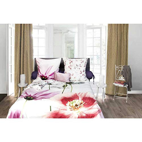HnL Living Lora Mako-Satin-Bettwäsche Multi 135x200 + 80x80