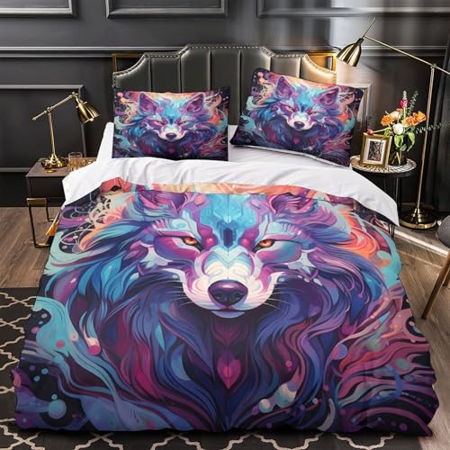 VOXYTMLWG Vintage Roses 3D Gedruckt Bettwäsche 3 Teilig mit Reißverschluss floral Bettbezug Weich Schlafkomfort for Erwachsene,Frauen,Mädche n,Kinder Single?140x200cm?