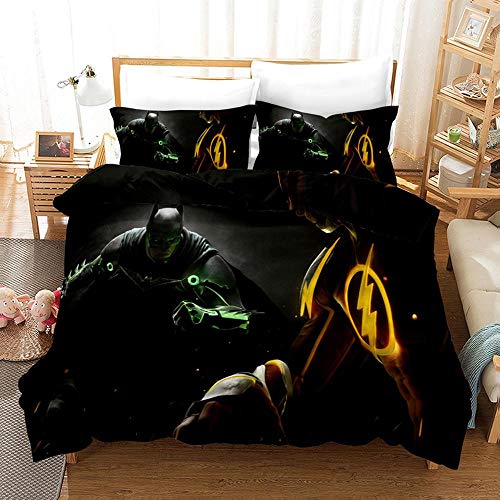 YWEIWEI Bettwäsche-Set 3D Batman Und Clown Drucken Kind Erwachsene Bettwäsche Aus 100% Polyester Geschenk Bettbezug 3 Stück Mit 2 Kissen- R-EU King240x220cm YWEIWEI Bettwäsche-Set 3D Batman Und Clown Drucken Kind Erwachsene Bettwäsche Aus 100% Polyester Geschenk Bettbezug 3 Stück Mit 2 Kissen- R-EU King240x220cm