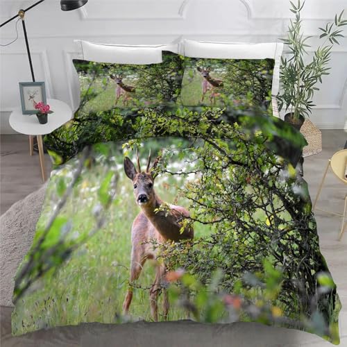 Bettwäsche 180x200 3teilig Mikrofaser Bettbezug Tiere Bettwäsche Sets 2 Kissenbezüge 80x80cm, Wendebettwäsche Bedding Reißverschluss Bettwäsche 180x200 3teilig Mikrofaser Bettbezug Tiere Bettwäsche Sets 2 Kissenbezüge 80x80cm, Wendebettwäsche Bedding Reißverschluss