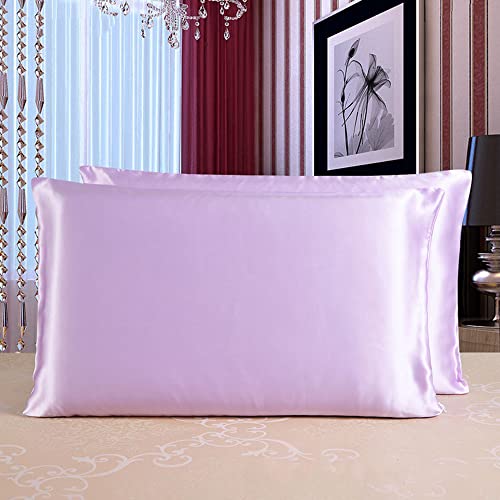 Maulbeere Seide Kissenbezug für Haar und Haut Reißverschluss Einfache Bettwäsche Kissenbezüge für Gesund Schlafen Aprikose Farbe 51x66cm Doppel King Size 100% Natürliche Seide