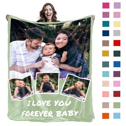 ZSWXF Personalisierte Decke,Personalisierte Decke Mit Foto,Kuscheldecke Personalisiert,Decke Mit Foto,Personalisierte Decke FüR Freundin, Freund,Ehemann, Hd-Druck Fotodecke BettwäSche,Fotodecke 7