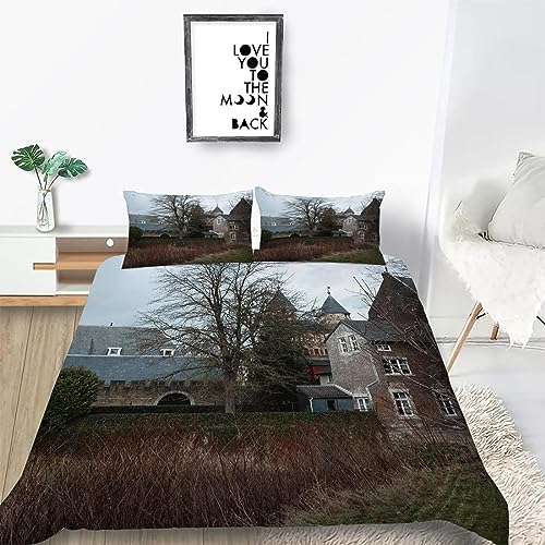 Aozhiswe Bettwäsche Sets Retro Bettwäsche 140x200 3 Teilig Bettbezug Retro 3D Bettbezüge Reißverschluss 2 Kissenbezug, Weiche Mikrofaser Aozhiswe Bettwäsche Sets Retro Bettwäsche 140x200 3 Teilig Bettbezug Retro 3D Bettbezüge Reißverschluss 2 Kissenbezug, Weiche Mikrofaser