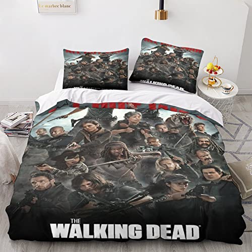JIEJIAN The Bettwäsche 3D Druck Duvet Weiche Mikrofaser Film Bequeme Quilt Reißverschluss Bettbezug Bequeme Abdeckung Für Jungen MädchenDouble?200x200cm?