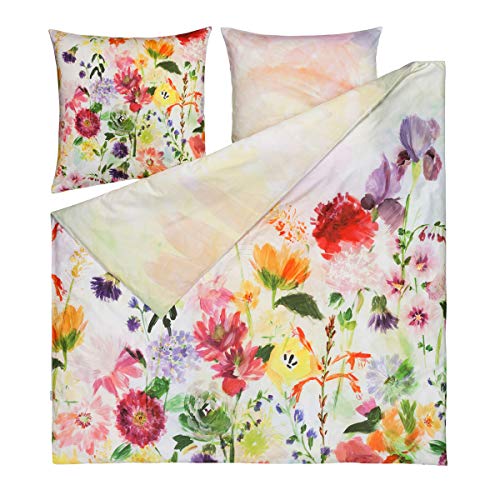 Estella Mako-Satin Bettwäsche Garden Multicolor 1 Bettbezug 135 x 200 cm + 1 Kissenbezug 80 x 80 cm