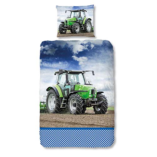 Traumschloss Bettwäsche »Biber« 100% Baumwolle | besonders wärmend | 135x200 & 80x80 | Traktor