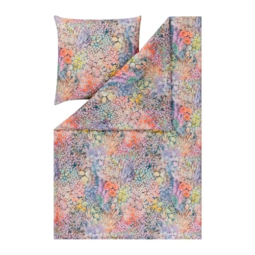 ESTELLA Mako Interlock Jersey Bettwäsche Rosalie Multicolor 1 Bettbezug 135 x 200 cm + 1 Kissenbezug 80 x 80 cm