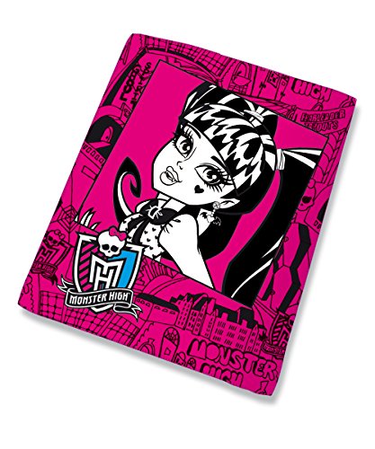CTI 041217 Fleece Decke Monster High Frame, 110 x 140 cm, rosa