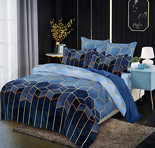 Luofanfei Gestreifte Bettwäsche 155x220cm Marineblau Blau Streifen Bettwäsche Set 155 X 220 cm+80×80 cm Microfaser Bettdeckenbezug 3 TLG Bettbezug Doppelbett Set mit Reißverschluss Luofanfei Gestreifte Bettwäsche 155x220cm Marineblau Blau Streifen Bettwäsche Set 155 X 220 cm+80×80 cm Microfaser Bettdeckenbezug 3 TLG Bettbezug Doppelbett Set mit Reißverschluss