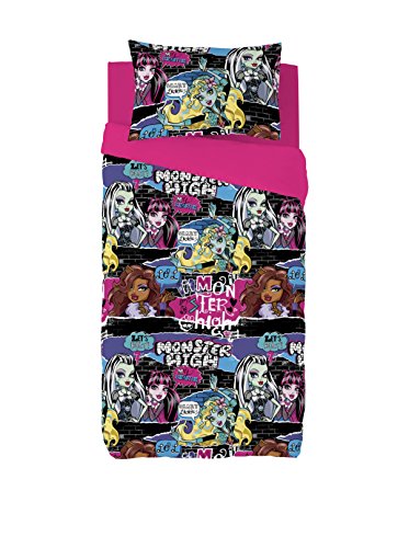 Euromoda Bettwäsche Monster High thirller Bett 90 cm Fucsia/Negro