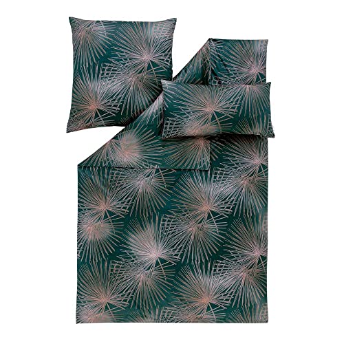 ESTELLA Bettwäsche Candela Mako Satin (Khaki 016, 1 x 80x80 cm + 1 x 155x220 cm + 1 x 40x80 cm)