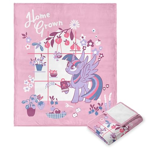 Northwest Hasbro My Little Pony Twilight Home Grown, Silk Touch Überwurfdecke, 127 x 152 cm