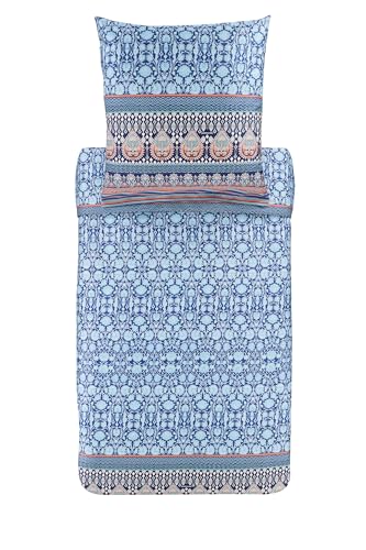 Bassetti Trendy Bettwäsche-Set aus 100% Baumwolle, Bedruckt, FEBE B1, Einzelbett