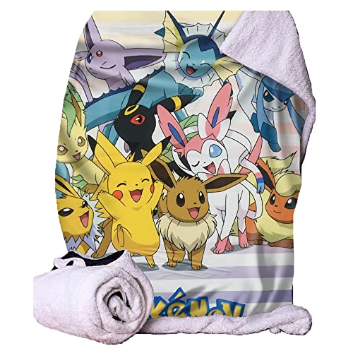 Nemesis Now Pokémon Eevee Evolutions Überwurf, Mehrfarbig, 100 x 150 cm