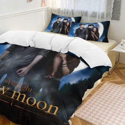 YINGD Twilight 3-teiliges Bettwäsche-Set, weich, warm und bequem, weiches Bettwäsche-Set für Schlafzimmer