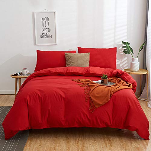 BFMBCH Hotel Schlafzimmer Baumwolle einfarbig einfache aktive Köper vierteilige Plain Bettbezug K2 180cmx220cm