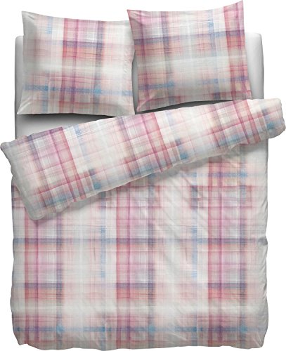 Heckett & Lane Flanell Biber Bettwäsche Lyla I Größe 135/200cm I Farbe Multi Kariert