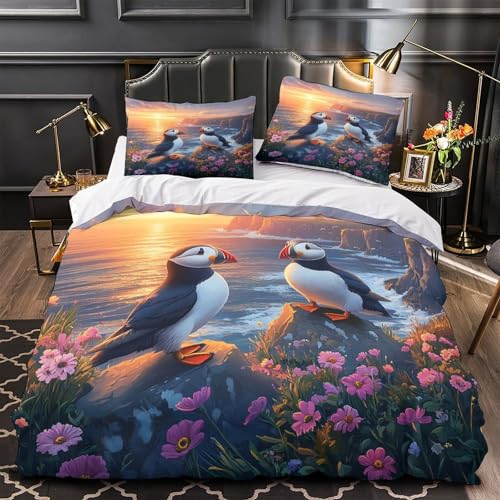 Lila Schmetterling Hautfreundlich 3D-gedrucktes Bettwäsche 3 Stück Fantasy Space Bettbezug mit Reißverschluss Bequem Pflegeleicht Schlafkomfort for Erwachsene,Kinder,Männer ,Fans Single?140x200cm?