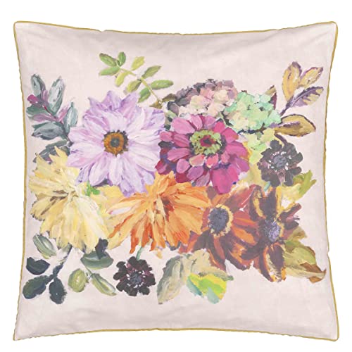 Designers Guild Kissenbezug aus Baumwollperkal, Bedruckt, 65 x 65 cm, Korallenrot