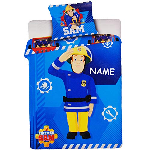 alles-meine.de GmbH 2 TLG. Set: Bettwäsche - Feuerwehrmann Sam - inkl. Name - 100 x 135 cm - 100% Baumwolle - Wendemotiv - Reißverschluss - Microfaser - für Jungen - Kissen 40 x.. alles-meine.de GmbH 2 TLG. Set: Bettwäsche - Feuerwehrmann Sam - inkl. Name - 100 x 135 cm - 100% Baumwolle - Wendemotiv - Reißverschluss - Microfaser - für Jungen - Kissen 40 x..