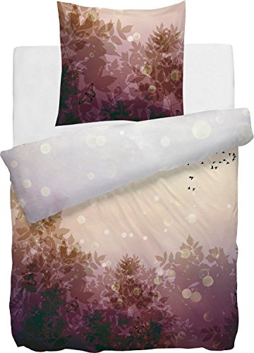 HNL Mako-Satin Bettwäsche - Fairy Orchid Rosa 135/200+1x80x80