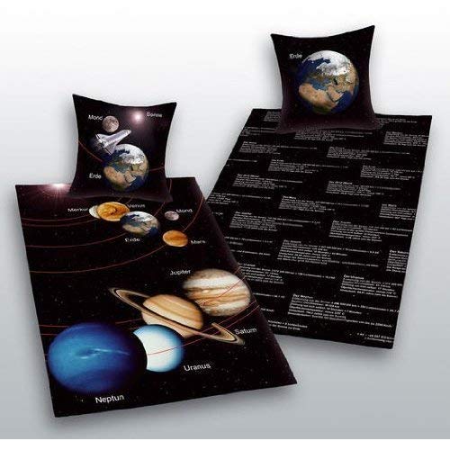 Sonnensystem Bettwäsche Herding Sonne Mond Geschenk COOL 135 x200 cm NEU Wow - All-In-One-Outlet-24 -