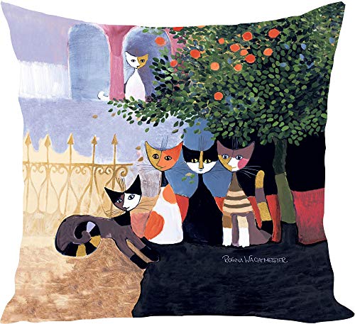 Rosina Wachtmeister Kuschelkissenbezug Vita Familiare Mako-Satin bunt Größe 40x40 cm