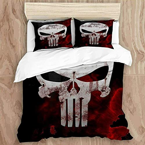 skopers Bettwäsche,Bettbezug Set, 3D Drucken - Bestrafer - Bettbezug Weiche Flauschige Bettbezüge mit Reißverschluss 135X200