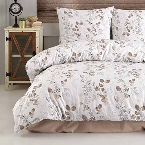 Buymax® Bettwäsche 200x200 100% Baumwolle 3 Teilig Bettbezug   Bettwäsche Sets 200 x 200cm 2 mal Kissenbezüge 80x80cm, ÖKO TEX Renforcé Bettdeckenbezug Set Reißverschluss