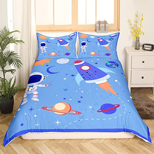 Astronauten Bettwäsche für Jungen 200 x 200Kinder Bettwäsche mit Cartoon Rakete Mysterium Weltraum Raumschiff Sternenhimmel Galaxie Bett kosmischer Planet Erde Schlafzimmerdekoration Blau Astronauten Bettwäsche für Jungen 200 x 200Kinder Bettwäsche mit Cartoon Rakete Mysterium Weltraum Raumschiff Sternenhimmel Galaxie Bett kosmischer Planet Erde Schlafzimmerdekoration Blau